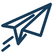 Small icon of the outline of a paper airplane