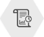 Small icon of a paper with data on it
