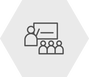 Small icon of a trainer training a group of people