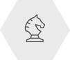 Small icon of a knight from a chess game