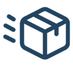 Small icon of the outline of a package