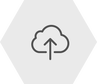 Small icon with an arrow going up into a cloud
